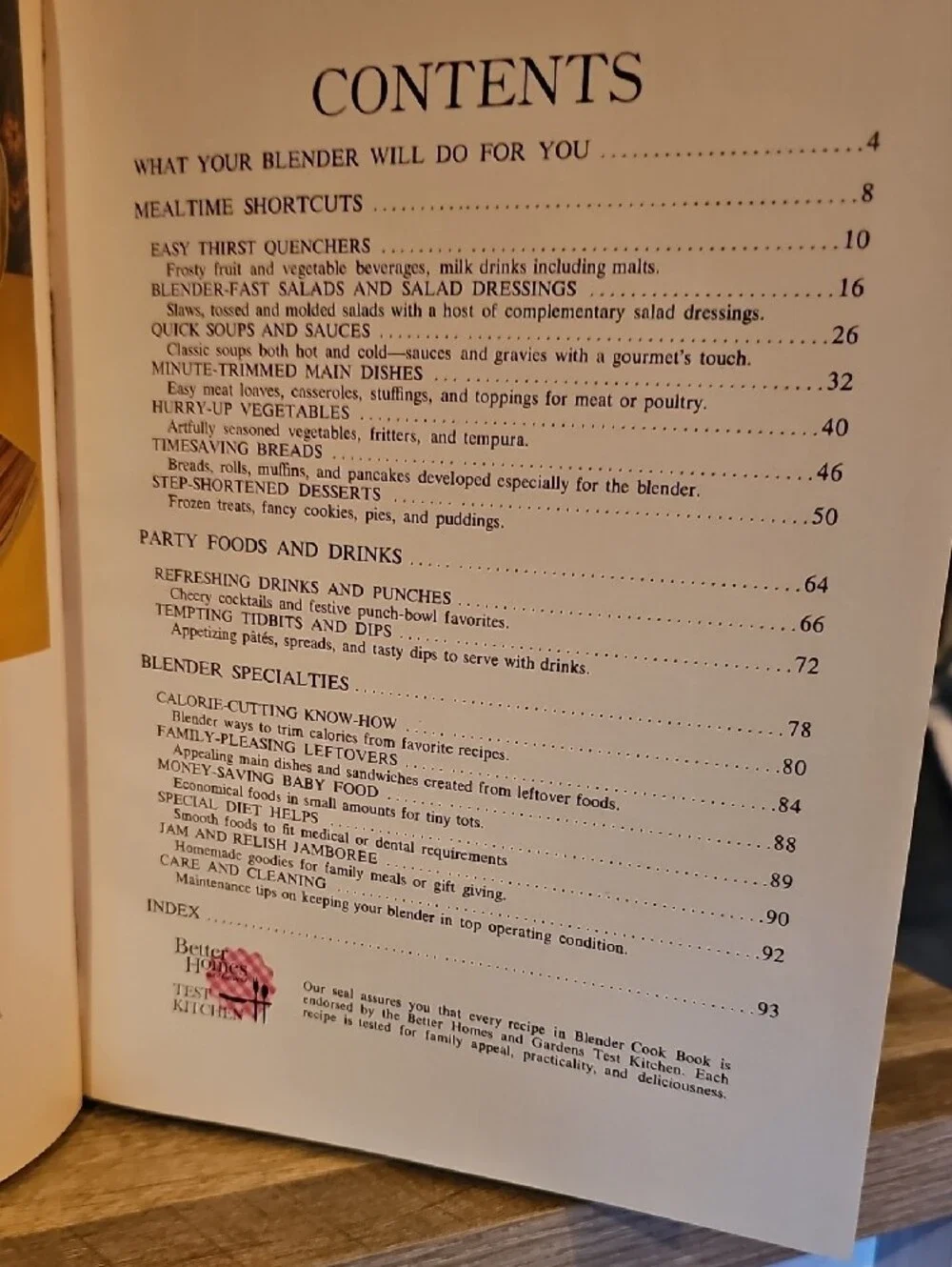 Better Homes and Gardens Blender Cook Book